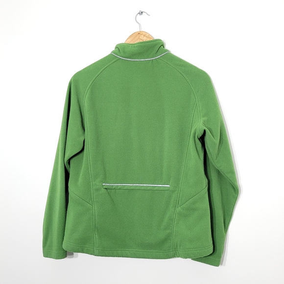 Green Tadoussac Quebec Soft Fleece Cozy Warm Zipper Pockets Lightweight Unisex - Picture 9 of 12